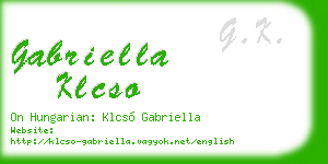 gabriella klcso business card